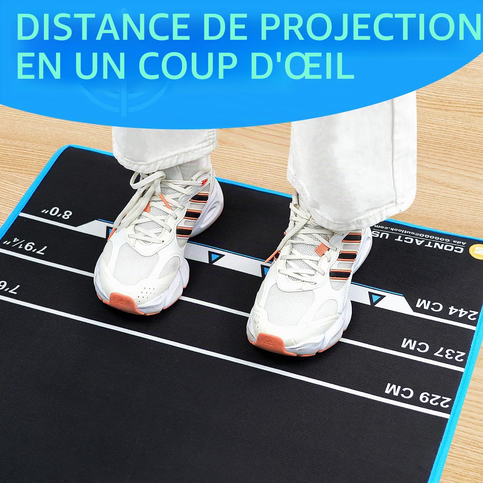 Turnart Tapis de Lancer de Fléchettes Professionnel - Protection de Sol, Normes Tournois, Compatible Fléchettes Acier et Soft Tip, Garantie 10 Ans