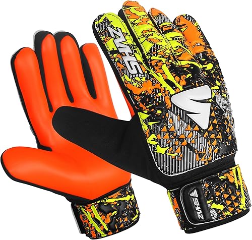 Shaz Guantes de portero de fútbol para niños y jóvenes, guantes de portero de fútbol Funky antideslizantes de 0.157 in con palma de látex con agarre disponible en Yaxa Guatemala