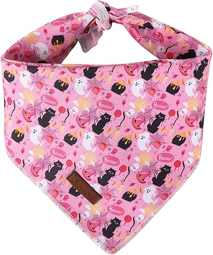 Vista 86 de Bandana de verano para perro, bandana hawaiana para perros medianos y grandes, lindo pañuelo rosa para cachorros, adorable bufanda triangular