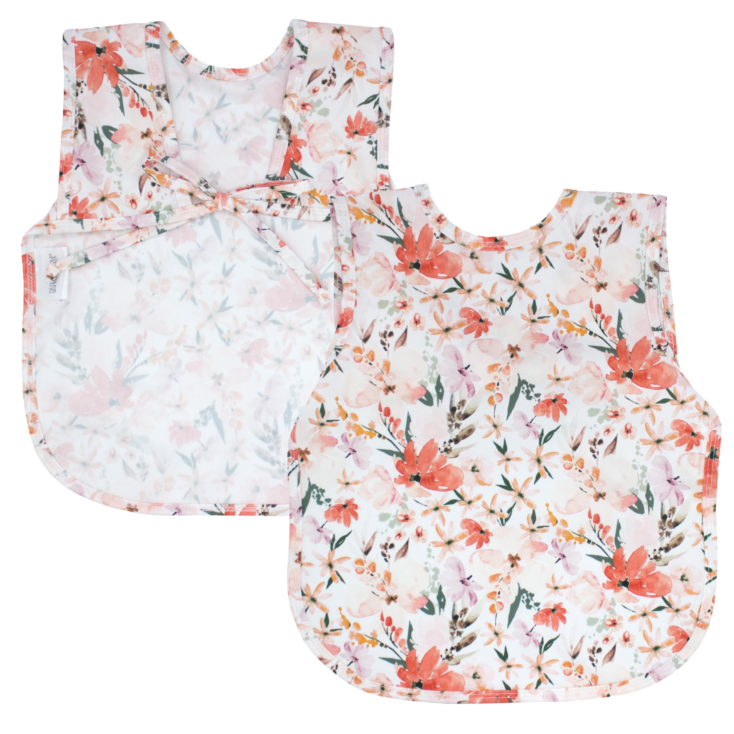BapronBaby Peachy Dreams Bapron - Babero suave e impermeable resistente a las manchas - Lavable a máquina - 6 m - 5 años para bebé preescolar