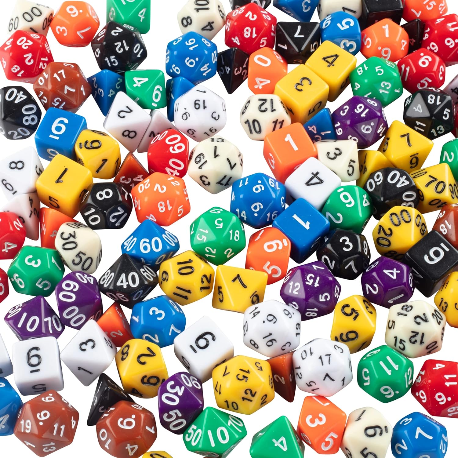 Monster Gaming 100 Dice Value Pack 10 MultiColored Assorted