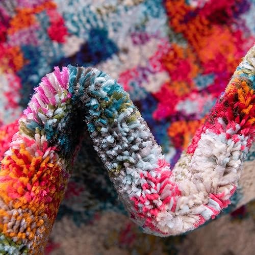 Miniatura 7 de Tapete Unique Loom colección Jardin para múltiples áreas, abstracta, vibrante, Polipropileno, Multicolor  naranja