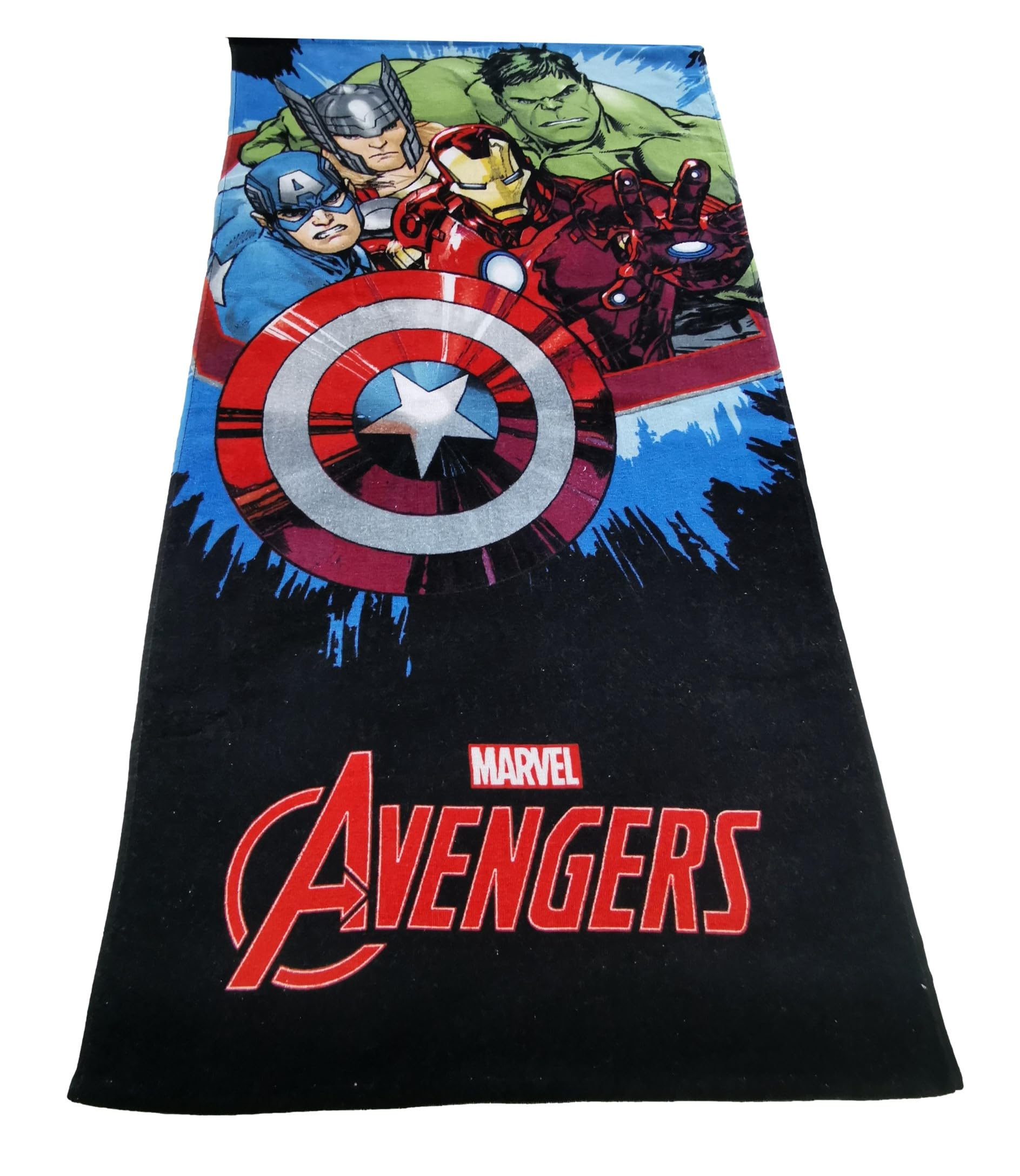 Theonoi Children's Hand Towel Bath Towel Beach Towel Shower Towel for Girls and Boys 100% Cotton 70 x 140 cm (Avengers) - Image 2
