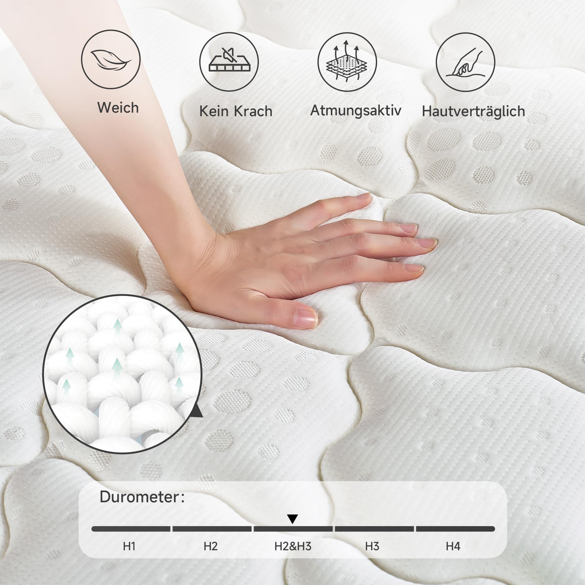 Matras 90 x 200 cm (H3), ergonomische koudschuimmatras, orthopedische 7-zones matrassen, hypoallergeen en antibacterieel, Oeko-Tex gecertificeerd, hoes afneembaar en wasbaar (hoogte 23 cm, 90 x 200 cm Matras 90 x 200 cm (H3), ergonomische koudschuimmatras, orthopedische 7-zones matrassen, hypoallergeen en antibacterieel, Oeko-Tex gecertificeerd, hoes afneembaar en wasbaar (hoogte 23 cm, 90 x 200 cm