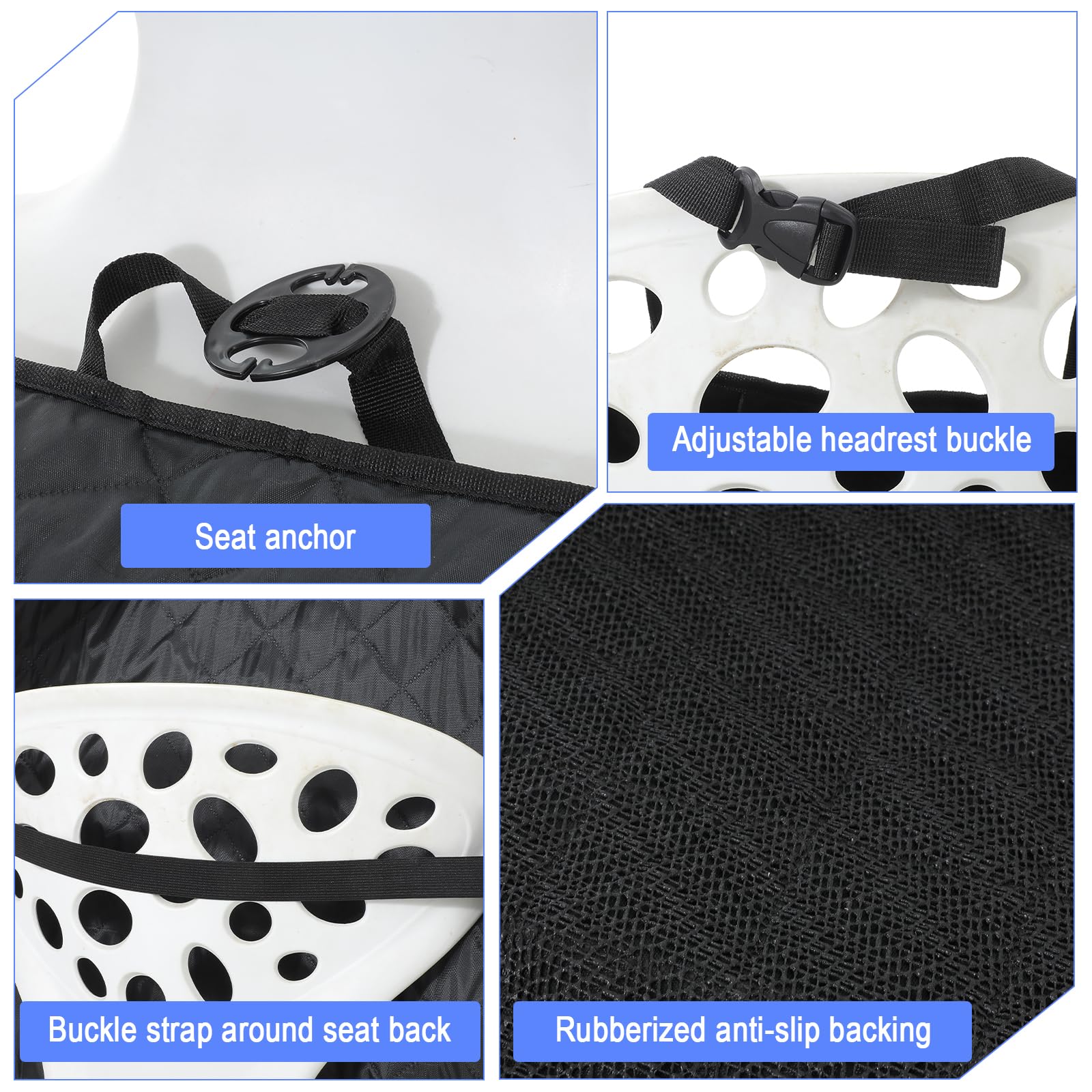 2 Pack Front Dog Car Seat Cover, Waterproof 600D Oxford Pet Car Front Seat Protector with Side Flaps, Nonslip ScratchProof Captain Chair Seats Cover for Cars Trucks SUVs, Standard Size - image 3