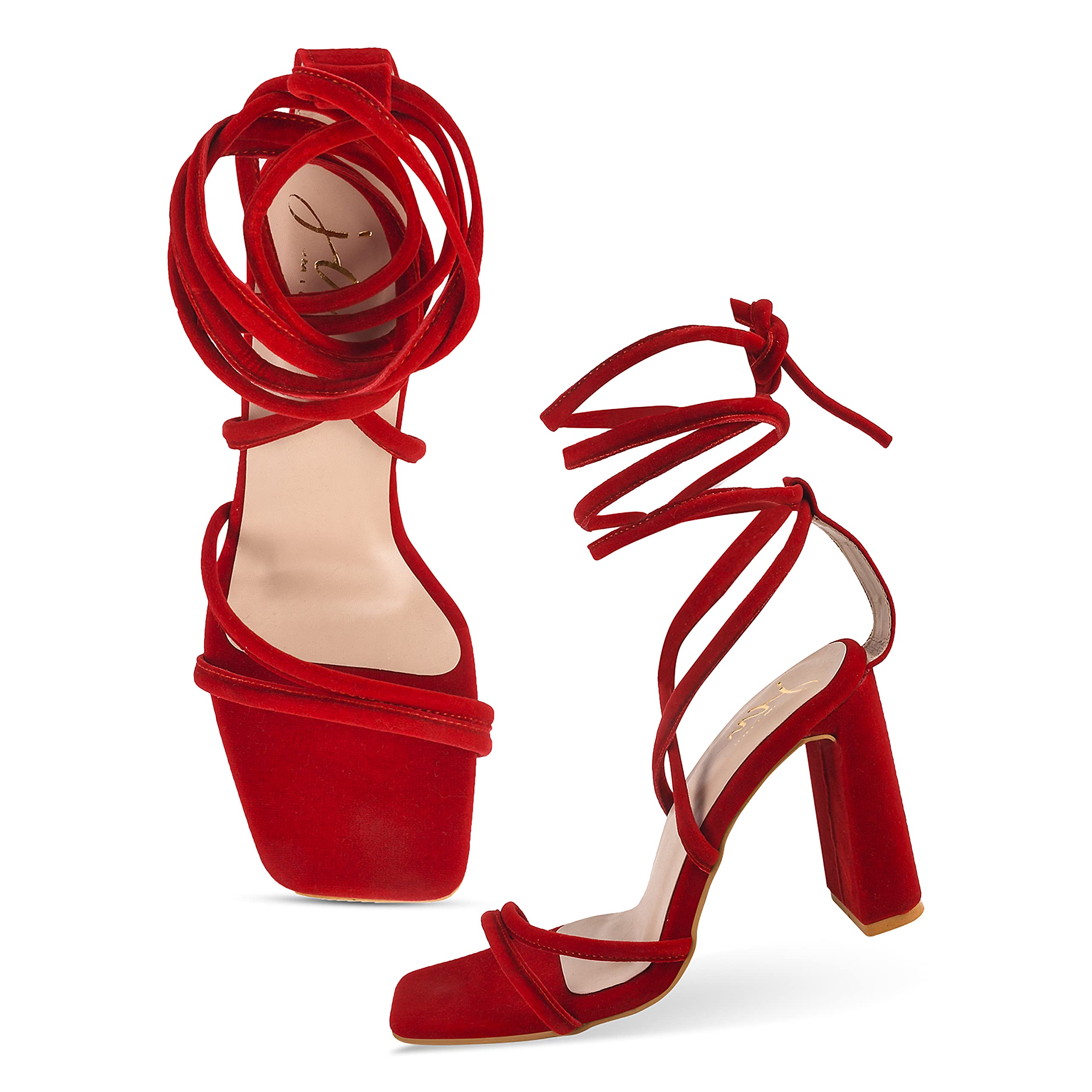 JM LOOKS Casual Fashion Red Heel Sandals Solid Comfortable Sole For Girls (B0BZLJQ7KC) Amazon Price History, Amazon Price Tracker