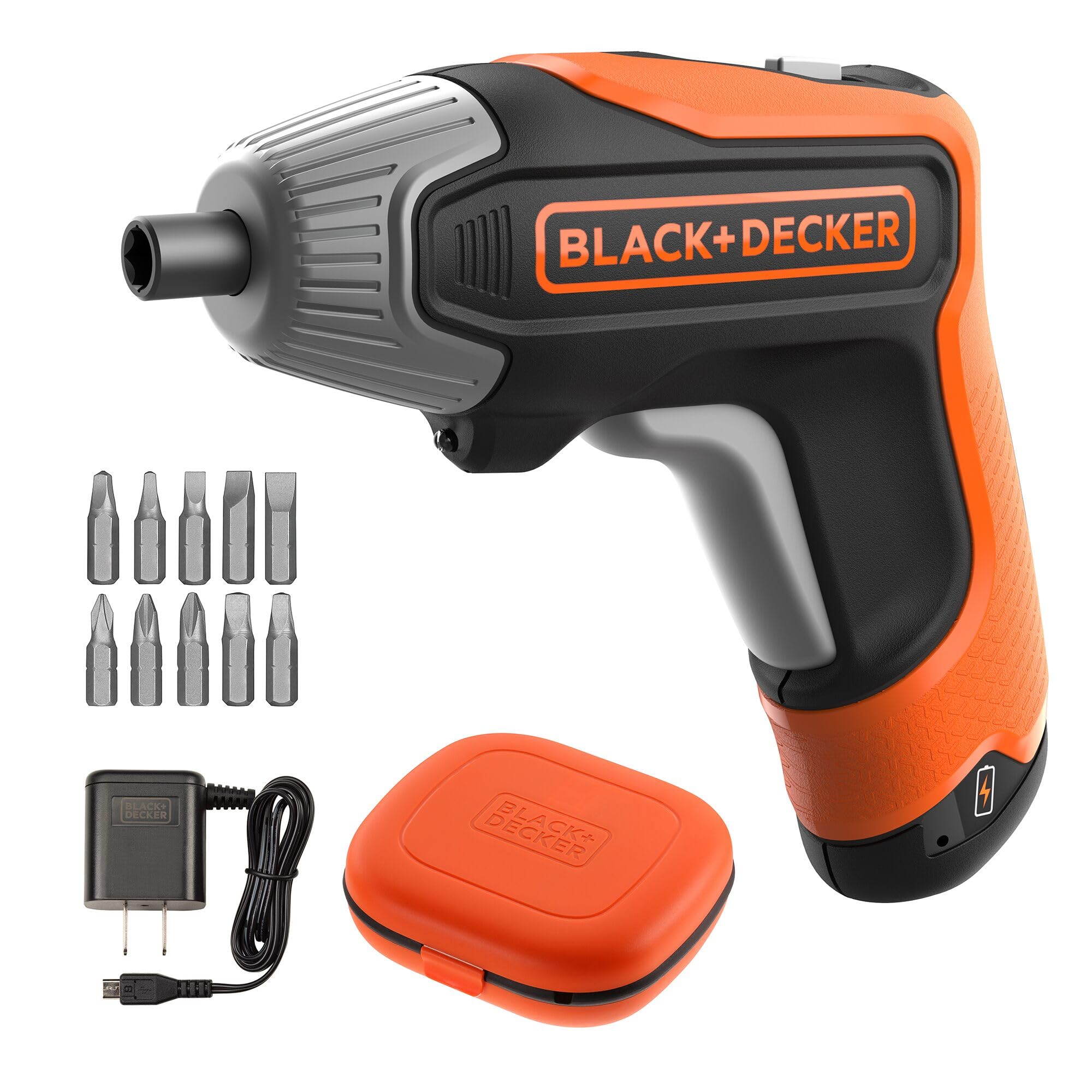 beyond by BLACK+DECKER 4V MAX* Cordless Screwdriver, Fast Charge, 1-Inch Assorted Bits (BCF611CBAPB)