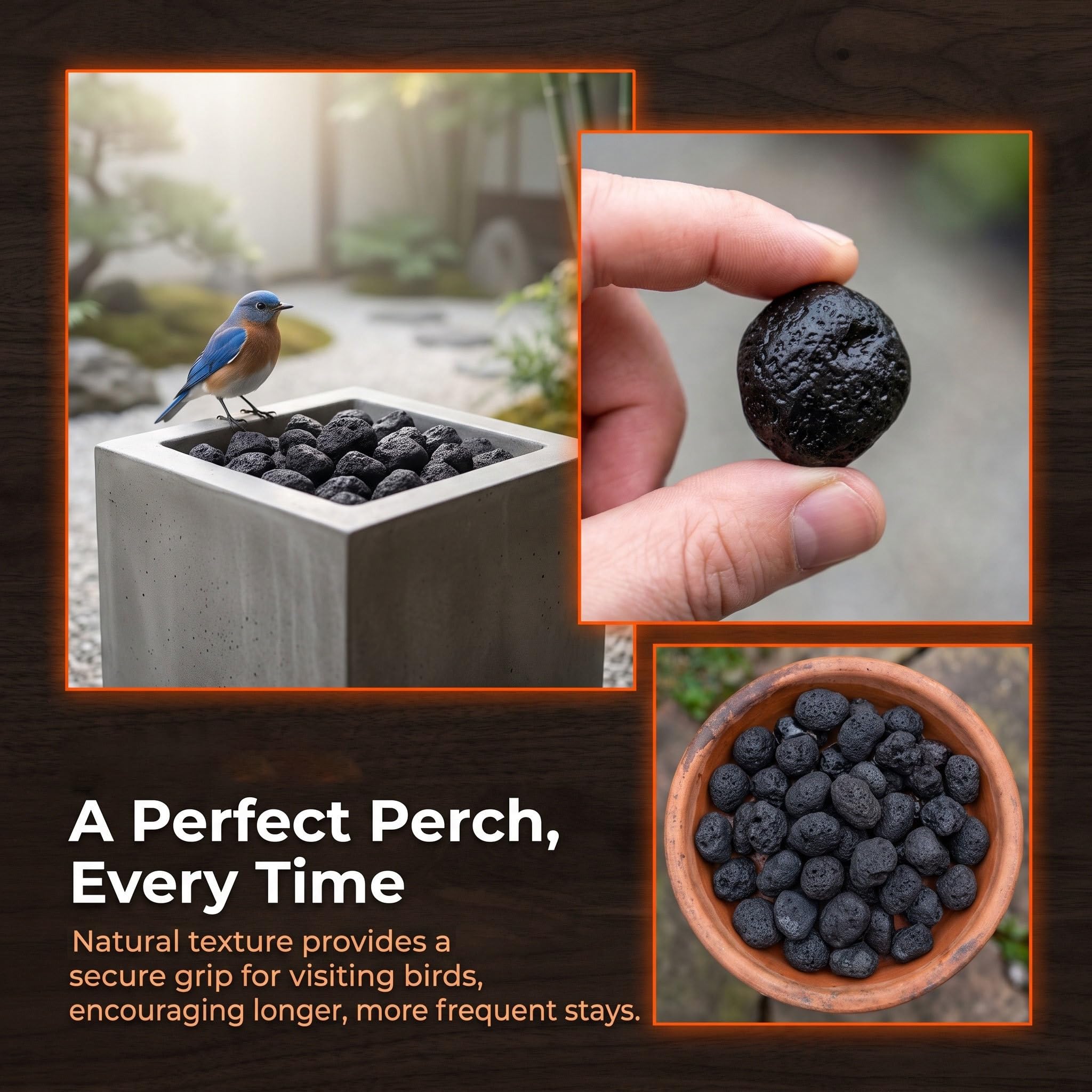 Toyvian 1 de Roches volcaniques de 3,5 cm (1,38 po) pour aménagement | Pierres de lave pour le jardinage, terreau pour bonsaï, roches volcaniques pour remplir les vases, rempotage de cactus,