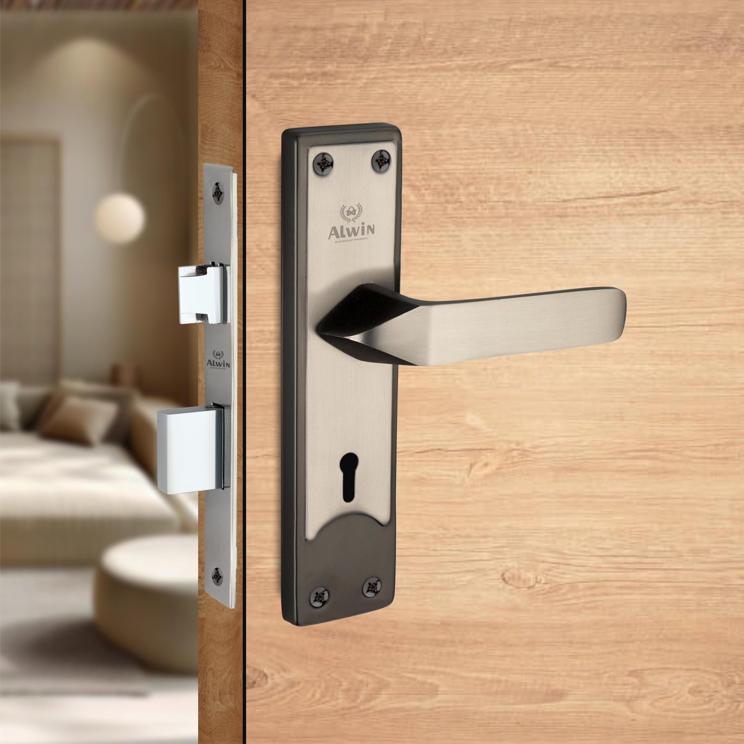 Alwin Stinger Mortise Lockset - 6 Lever, 3 Keys -6