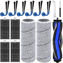 Ecovacs Deebot X11 OmniCyclone/X11 Pro/X11 Pro Omni/X11 Pro Omni/X11 Vacuum Cleaner Accessories Kit Replacement Parts, 1 Main Brush, 2 Mop Roller, 6 Side Brushes, 4 HEPA Filters, 2 Tools