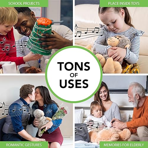 Miniatura 7 de Friendly Songs Módulo de sonido - Caja de voz de 2 horas para animales de peluche con reproducción de voz caja de voz para oso de peluche regalos de