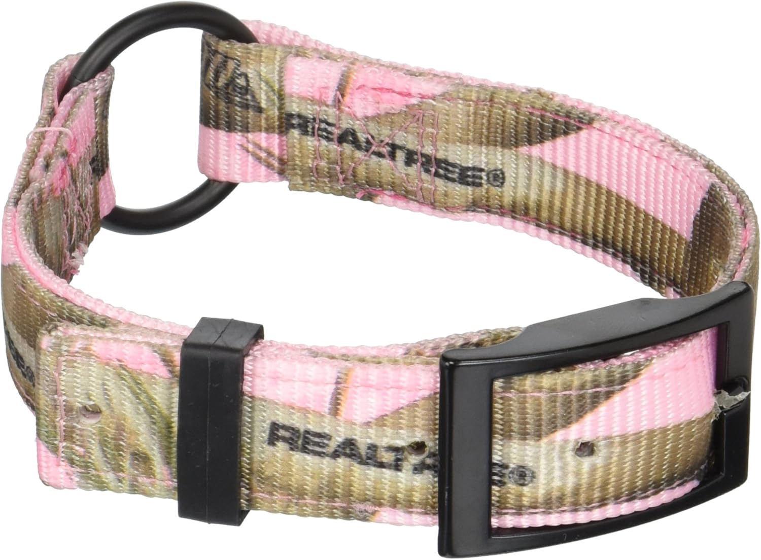 Officially Licensed Realtree APC Camouflage Nylon Collar, 19", Pink