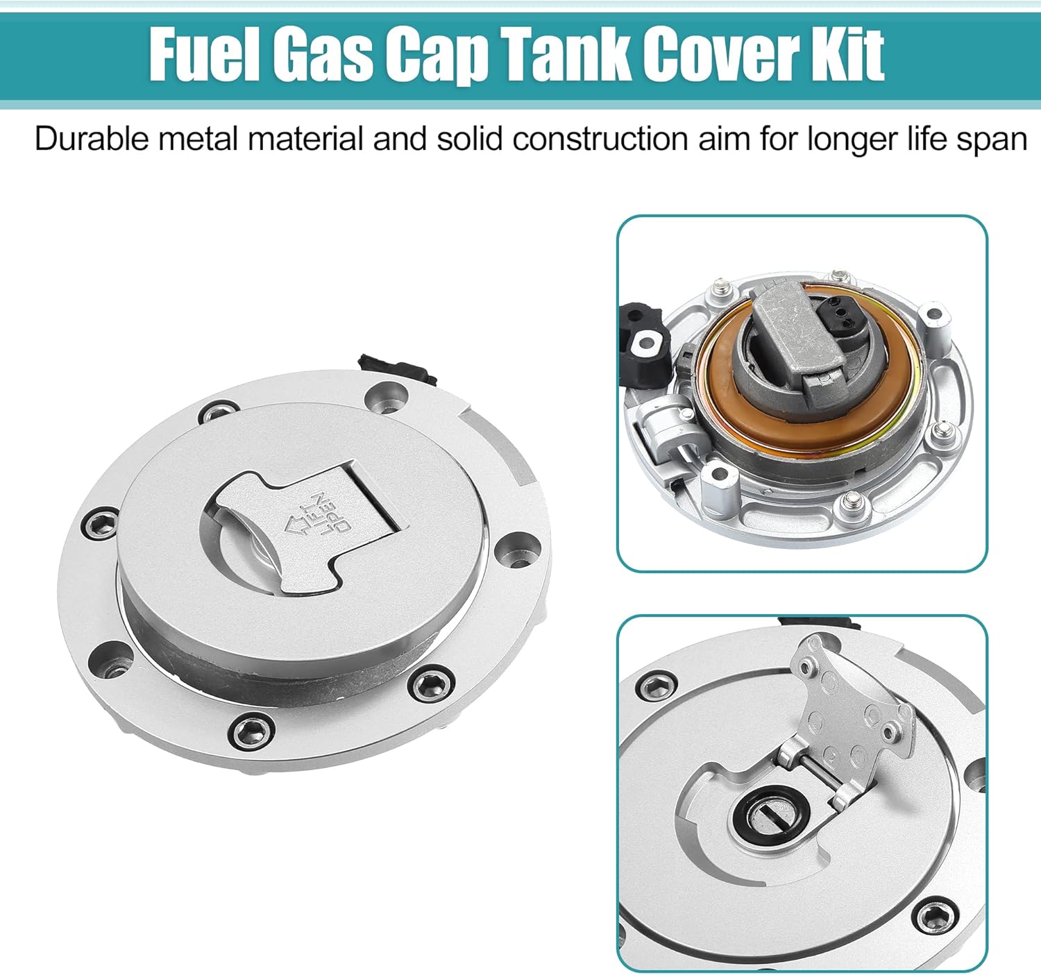 X AUTOHAUX 1 Set Motorcycle Ignition Switch Cylinder Fuel Gas Tank Cap Cover Lock Seat Lock w/ 2 Keys for Honda CBR600F4i CBR1000RR CBR1100XX CBR600RR CBR900RR CBR929RR CBR954RR Motor Bike