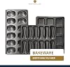MasterClass Madeleine Tray with PTFE, PFOA and BPA Free Non Stick, Robust 1mm Thick Carbon Steel, 12 Hole Cake Mould, 4x 2 cm, Grey