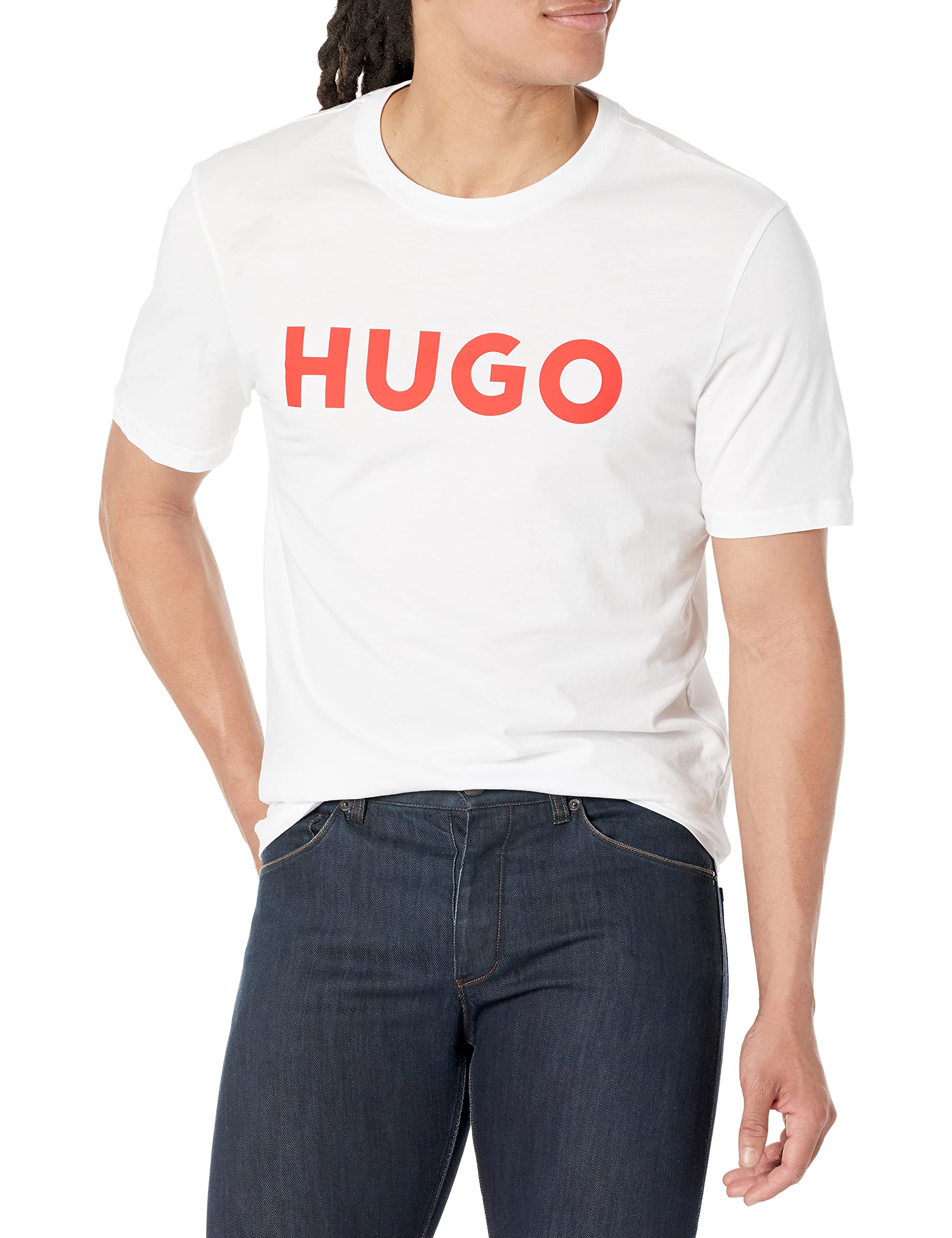HUGOHUGO mens Print Logo Short Sleeve T-shirt T-Shirt