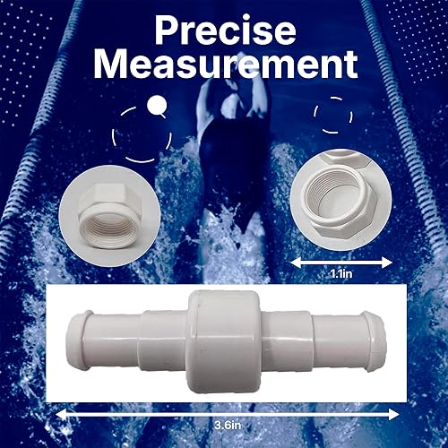 Miniatura 2 de Paquete de 3 rodamientos giratorios para manguera de piscina + 6 tuercas de manguera de repuesto para Polaris 180 280 380 limpiadores de piscina D20