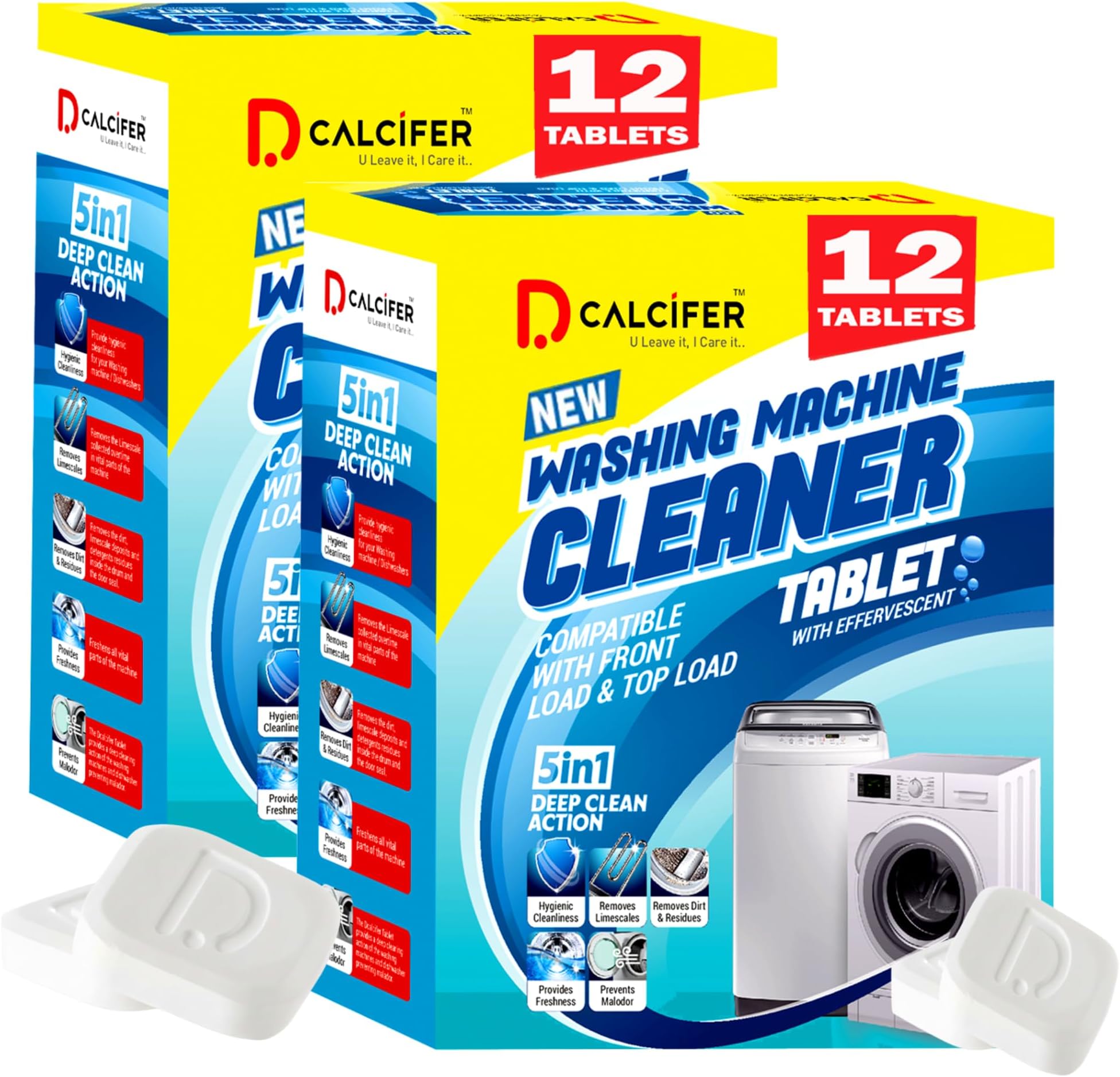 Dcalcifer Washing Machine Cleaner Tablet 250g Pack of 2 (500g)