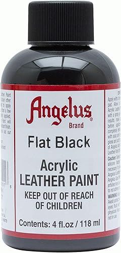 Miniatura 4 de Angelus - Pintura acrílica para cuero 4 onzas color negro mate