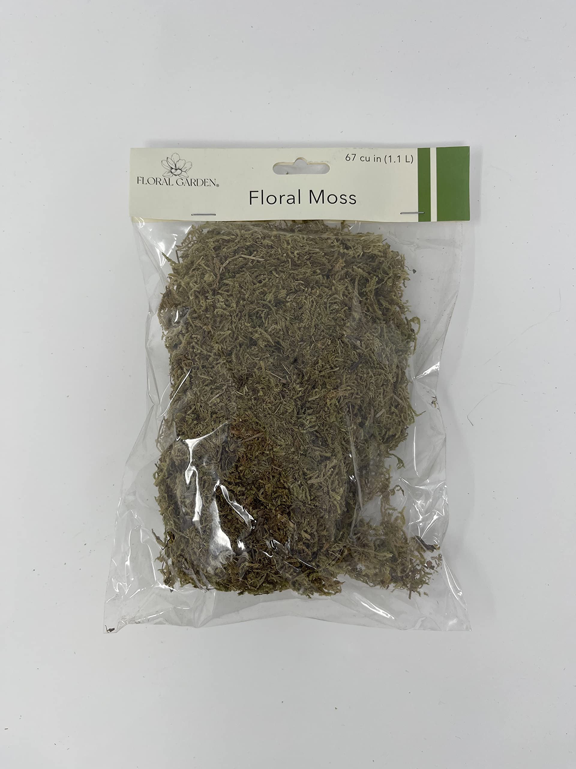 KRE 1 Pack of Floral Moss Green and Brown for DIY Crafting Holiday Wreaths Arrangements and Plants