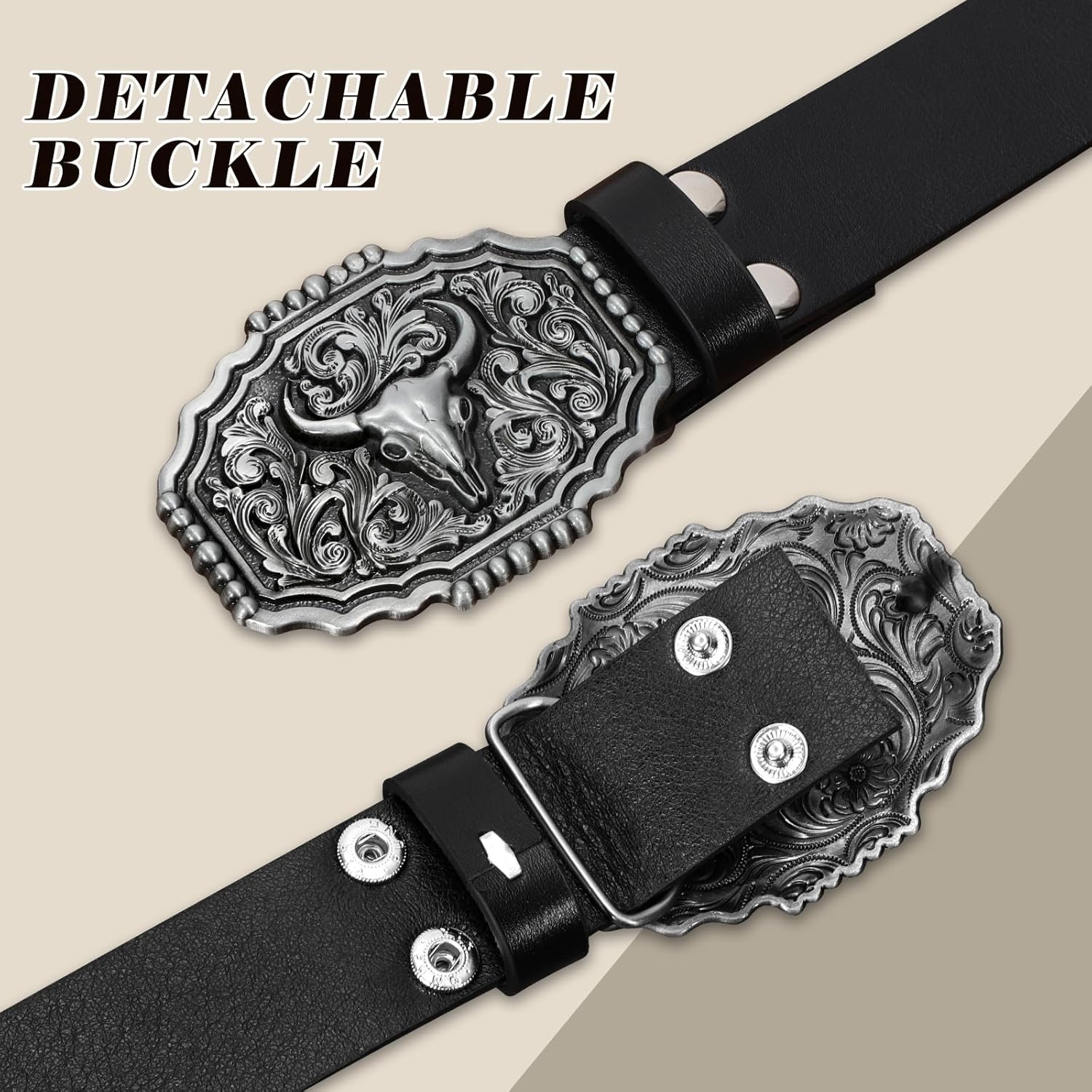 BELTROAD Cowboy Cowgirl Belts for Women Men Western Belts for woman Rhinestone Belt With Western Buckle - Image 5