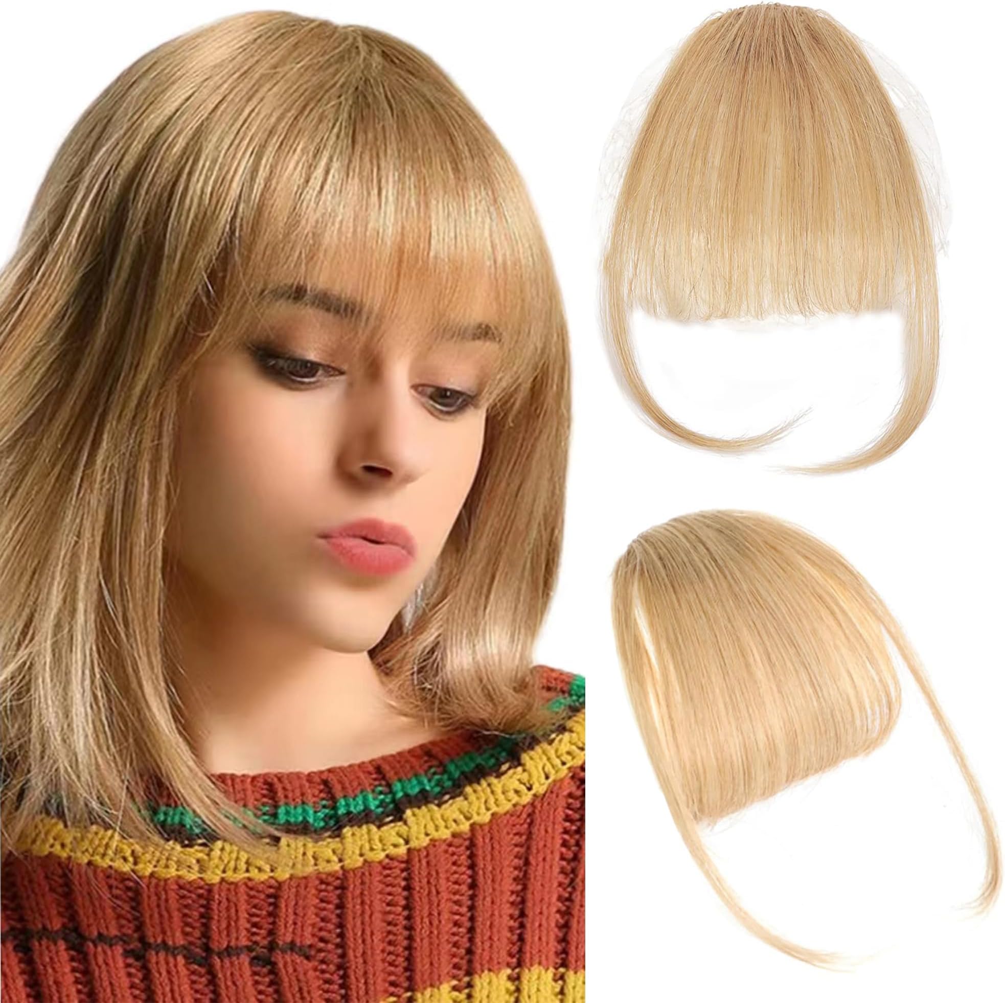 Amazon.com : MINGAH Clip in Bangs –Transform Your Look with Clip on ...