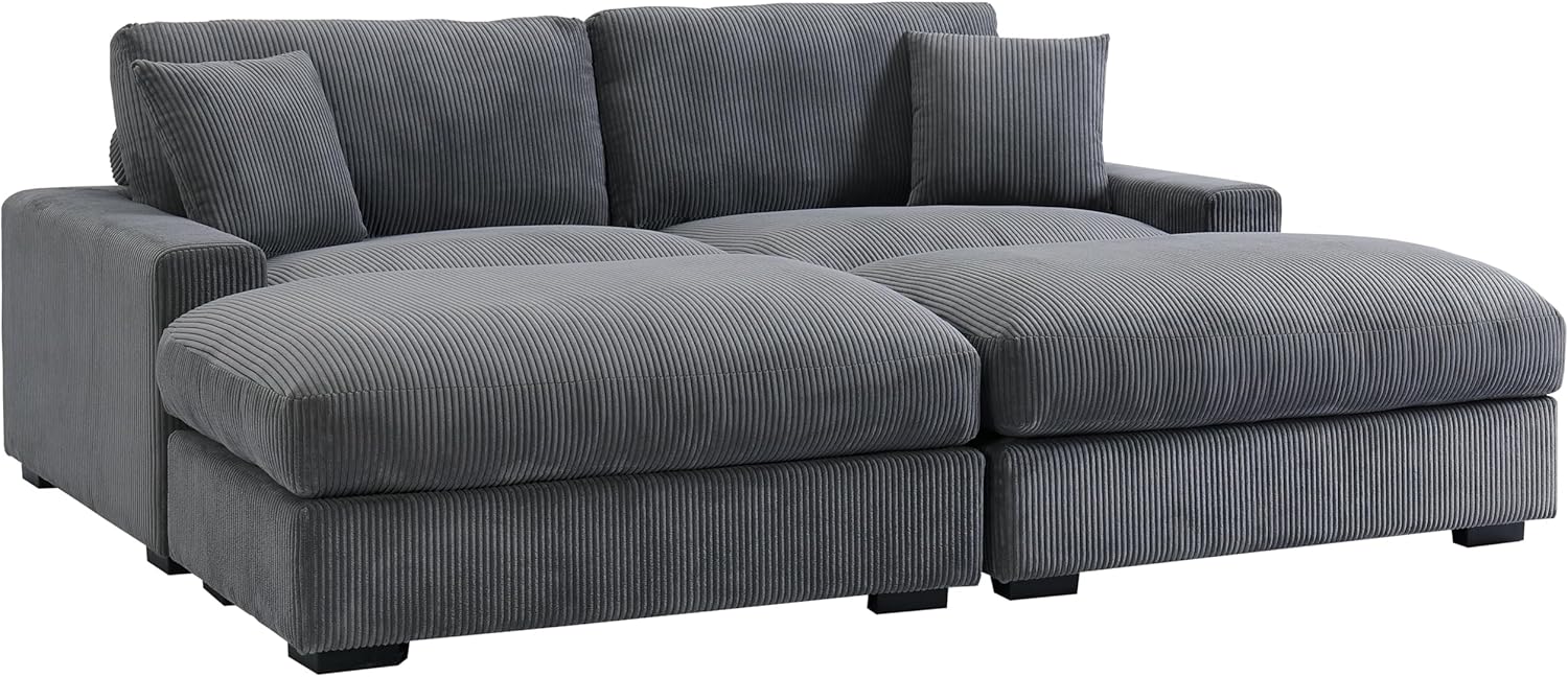 MODCART Convertible Sectional Sleeper Sofa, Modern Modular