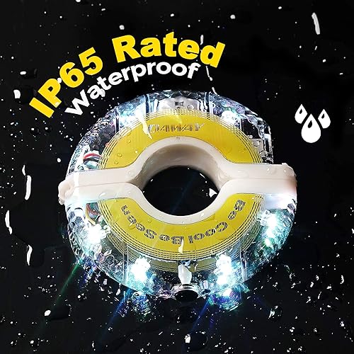 Miniatura 4 de DAWAY Luces de rueda de bicicleta recargables  A16 Cool Led Luces de neumático de bicicleta, accesorios de cubo de bicicleta para niños y niñas,