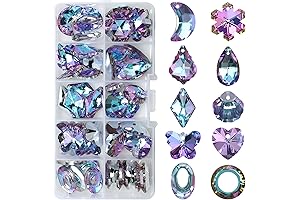 50 Pcs Glass Beads for Suncatchers: A Radiant Ensemble for Prismatic Delights