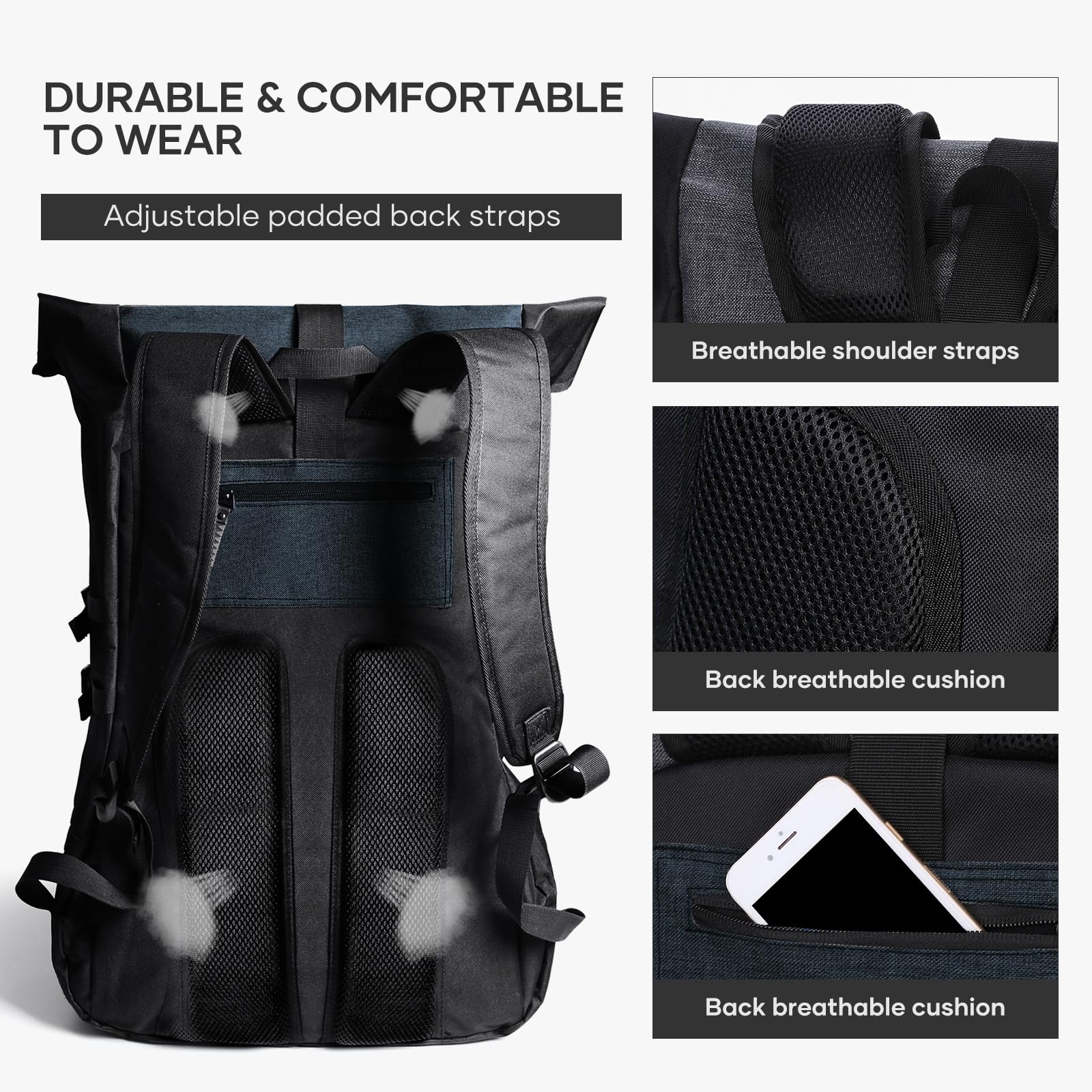 Mochila Baloncesto Mochila Deportiva de Baloncesto 35 l for Hombre, Ideal for Entrenamiento élite, for Viajes al Aire Libre, Senderismo, Camping y montañismo