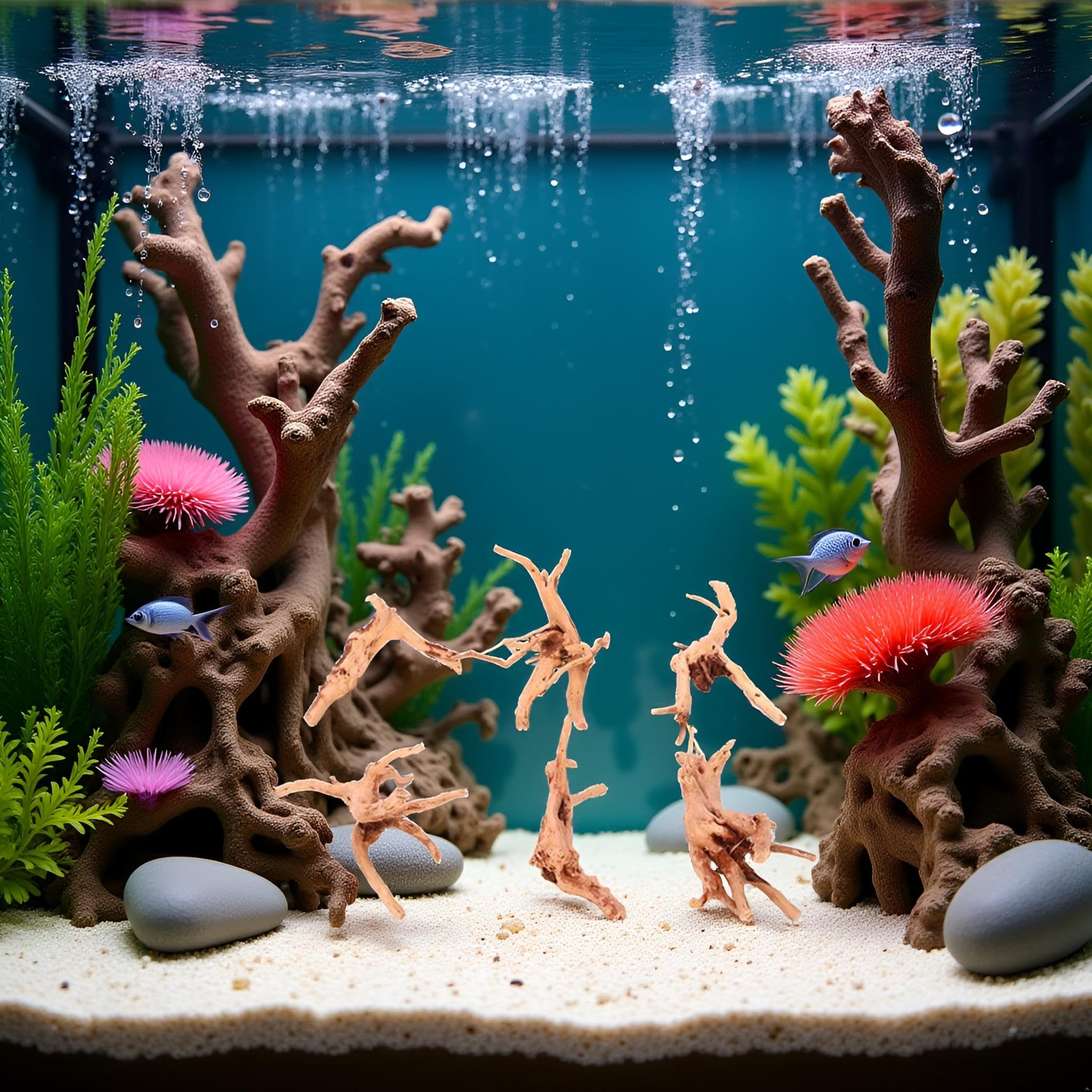 Natural Aquarium Driftwood - 8-10cm Branches For Fish Tank Decor