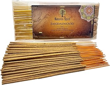 Vedic Masala Hand Rolled Incense Sticks 100g Pack Traditional Indian Joss Sticks Long Burning Natural Aromatherapy Incense for Meditation Yoga Relaxation Spiritual Sandalwood