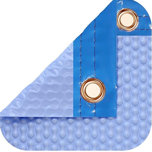 International Pool Protection Pack Cobertor Térmico De 500 Micras Geobubble Coolguard (6X5.5M) + Enrollador Telescópico De 81Mm.
