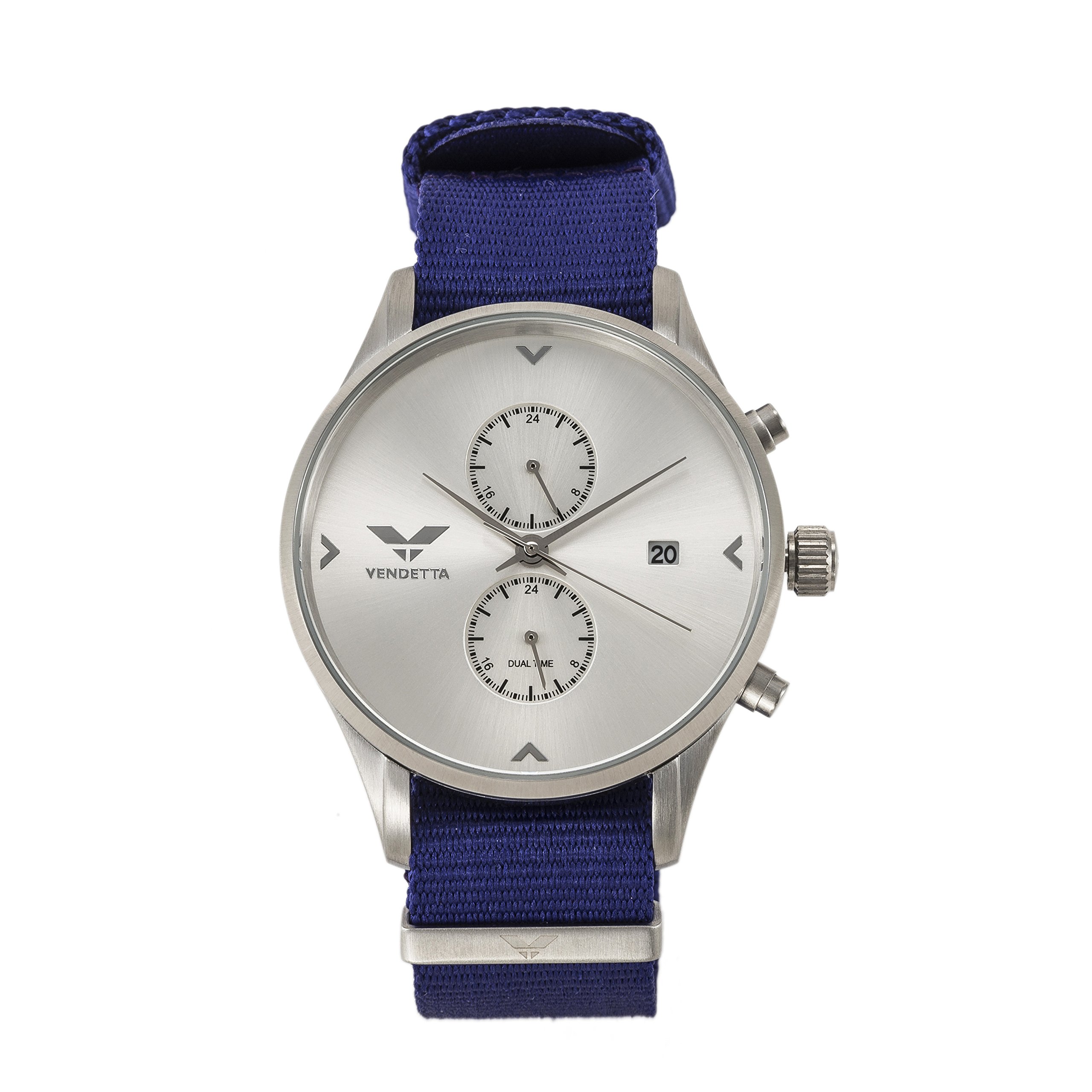 Vendetta Unisex Adult Analogue Classic Quartz Watch with Nylon Strap VE2029