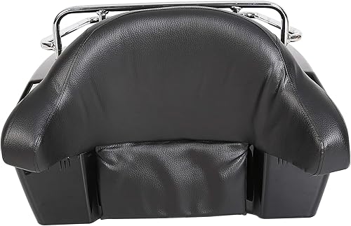 Miniatura 9 de Portaequipaje para motos Harley, Honda, Yamaha, Suzuki y Cruiser. Color negro