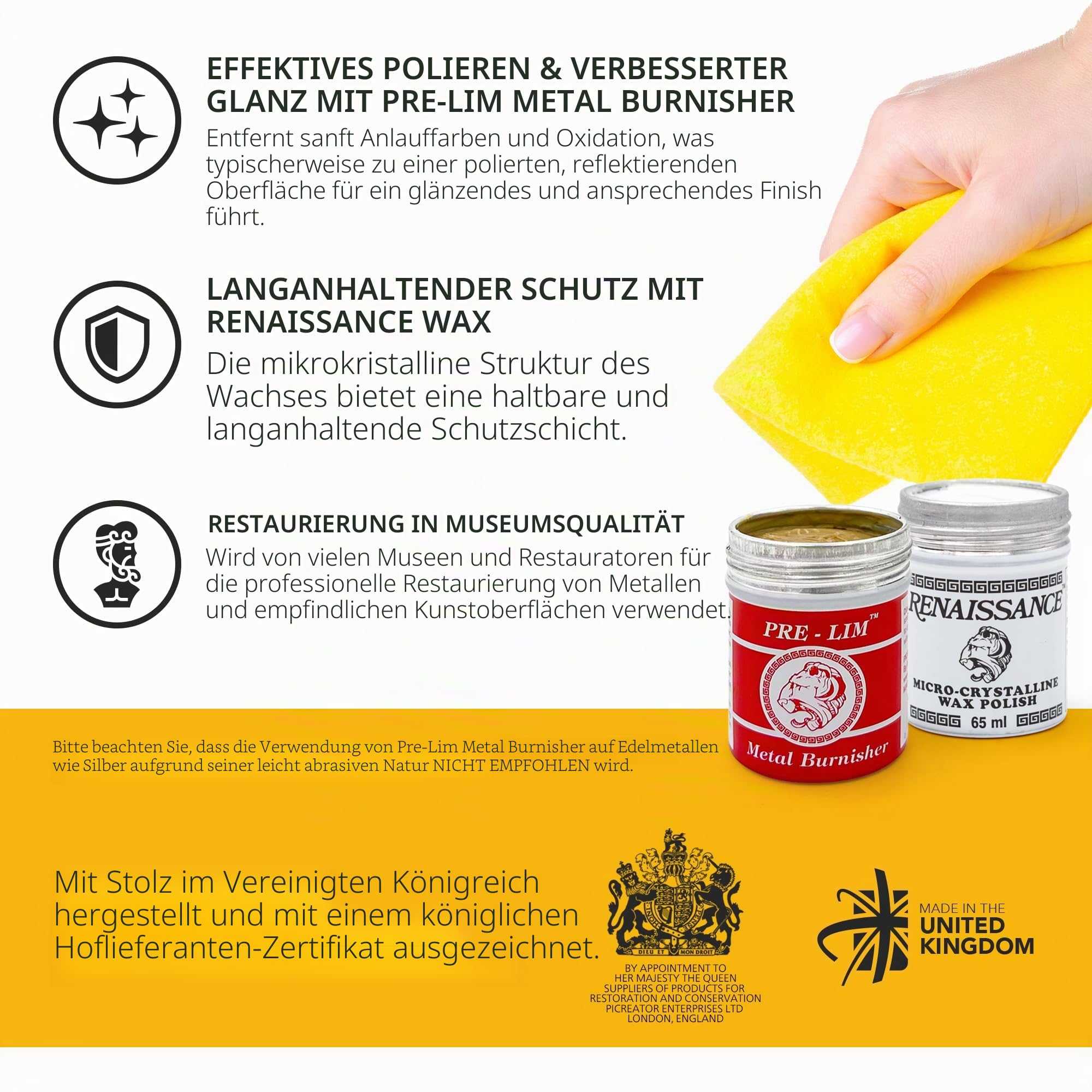 Renaissance Wachs & pre-lim von 65 ml Dosen