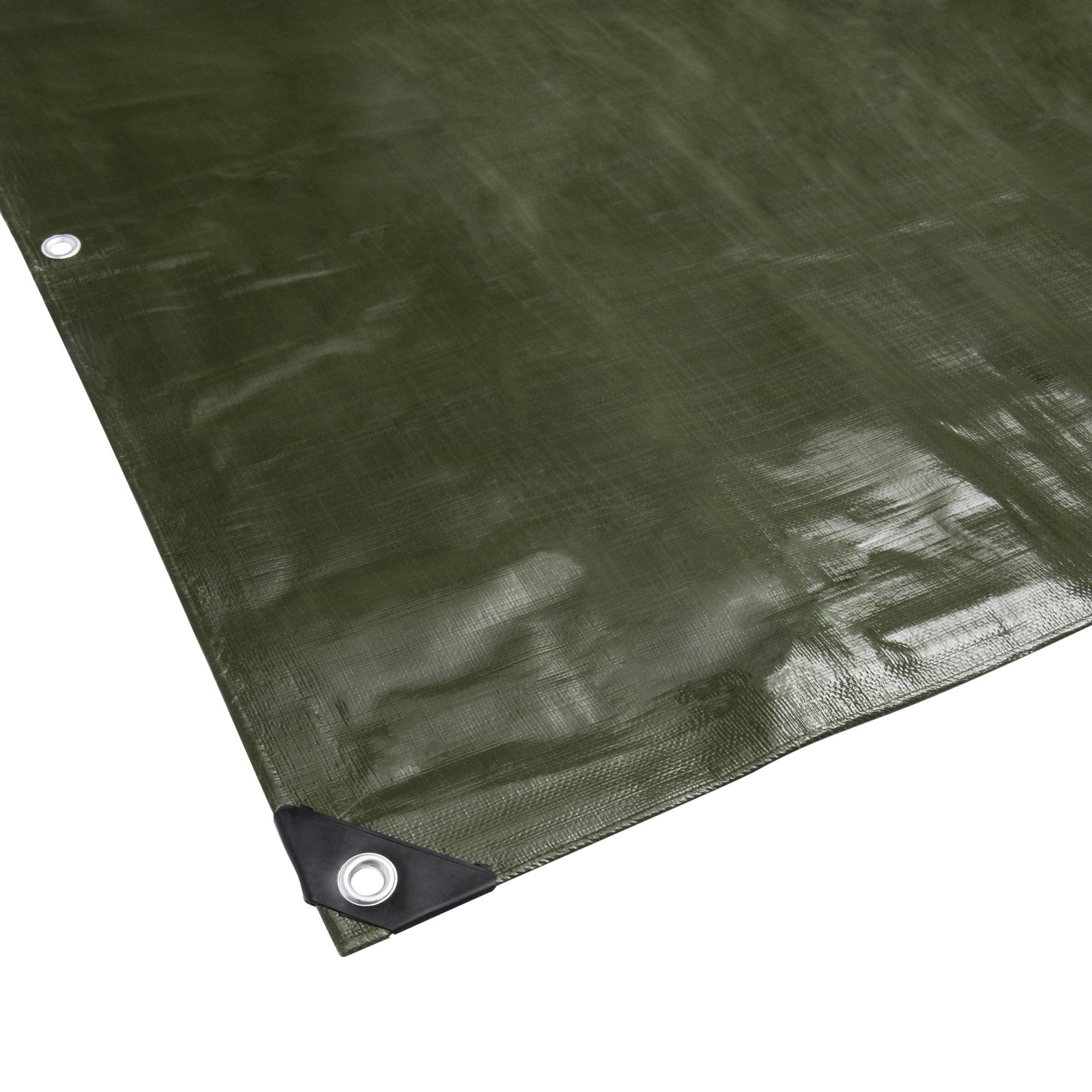 WerkaPro 10669 - Bâche industrielle - Ultra Lourde - 5x8 m - 240g/m2 - Réversible - Noire et Verte