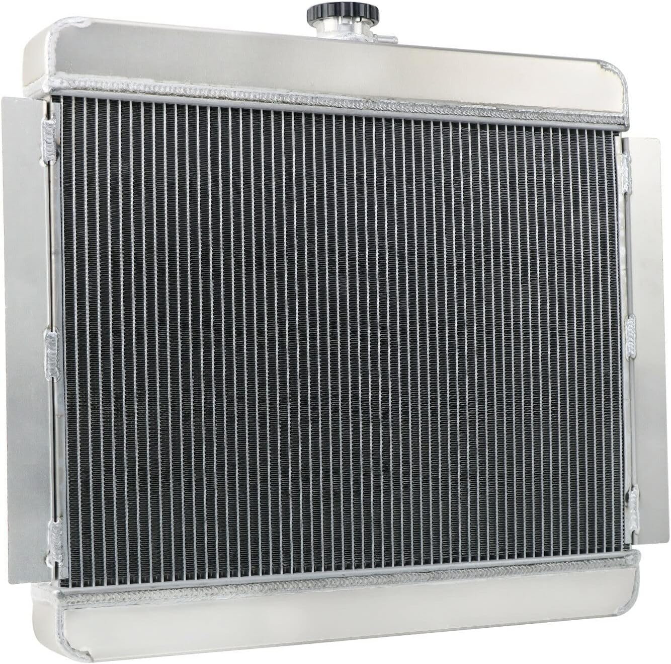 3 Row Core Aluminum Radiator for 1962-1967 Chevrolet Chevy II Nova SS 5.4L V8 with Shroud Fan and Relay 1963 1964 1965 1966 62 63 64 65 66 67