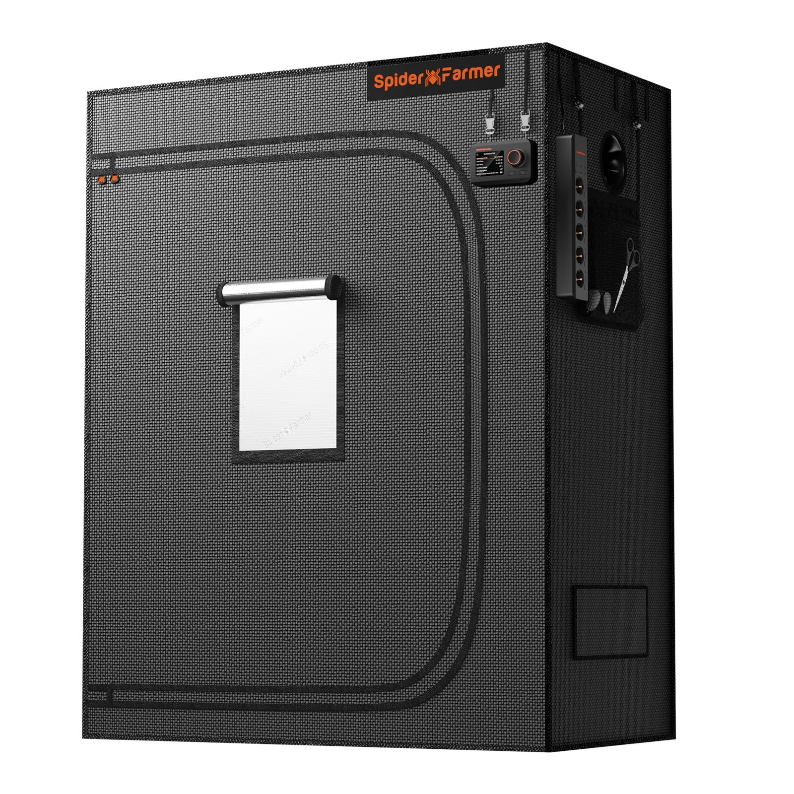 Spider Farmer4x2 Grow Tent Pro-Grade, 48"x24"x60", with Observation Window and Floor Tray, 1680D Thicken Mylar Canvas, 4x2x5 for Indoor Hydroponic Growing for SF2000, SE4500, G4500