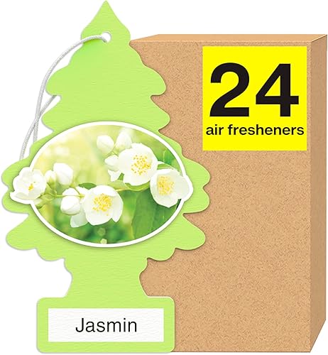 Miniatura 206 de Little Trees - Ambientador de árbol colgante que proporciona un aroma de larga duración para auto u hogar. Aroma Leather, 4 paquetes de 6