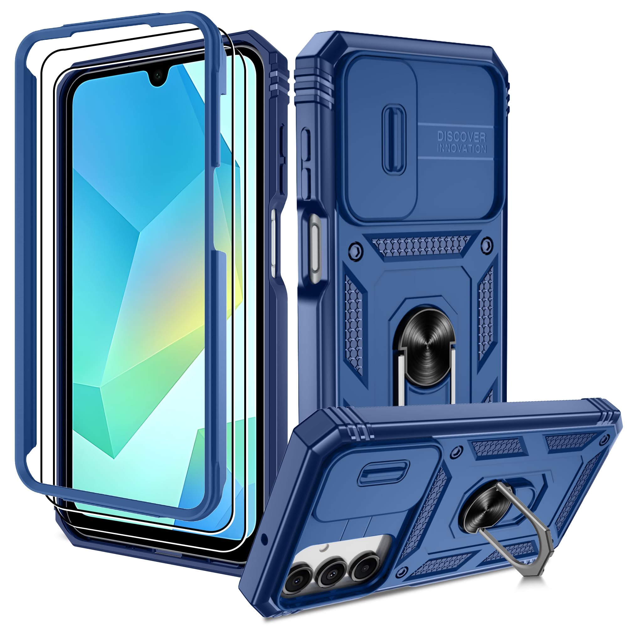 Kompatibel mit Samsung Galaxy Hülle, Eingebetteter Ständer Militärgrad Schutzhülle Handyhülle Starke Stoßfestigkeit Samsung Schutzhülle Samsung Galaxy case Cover
