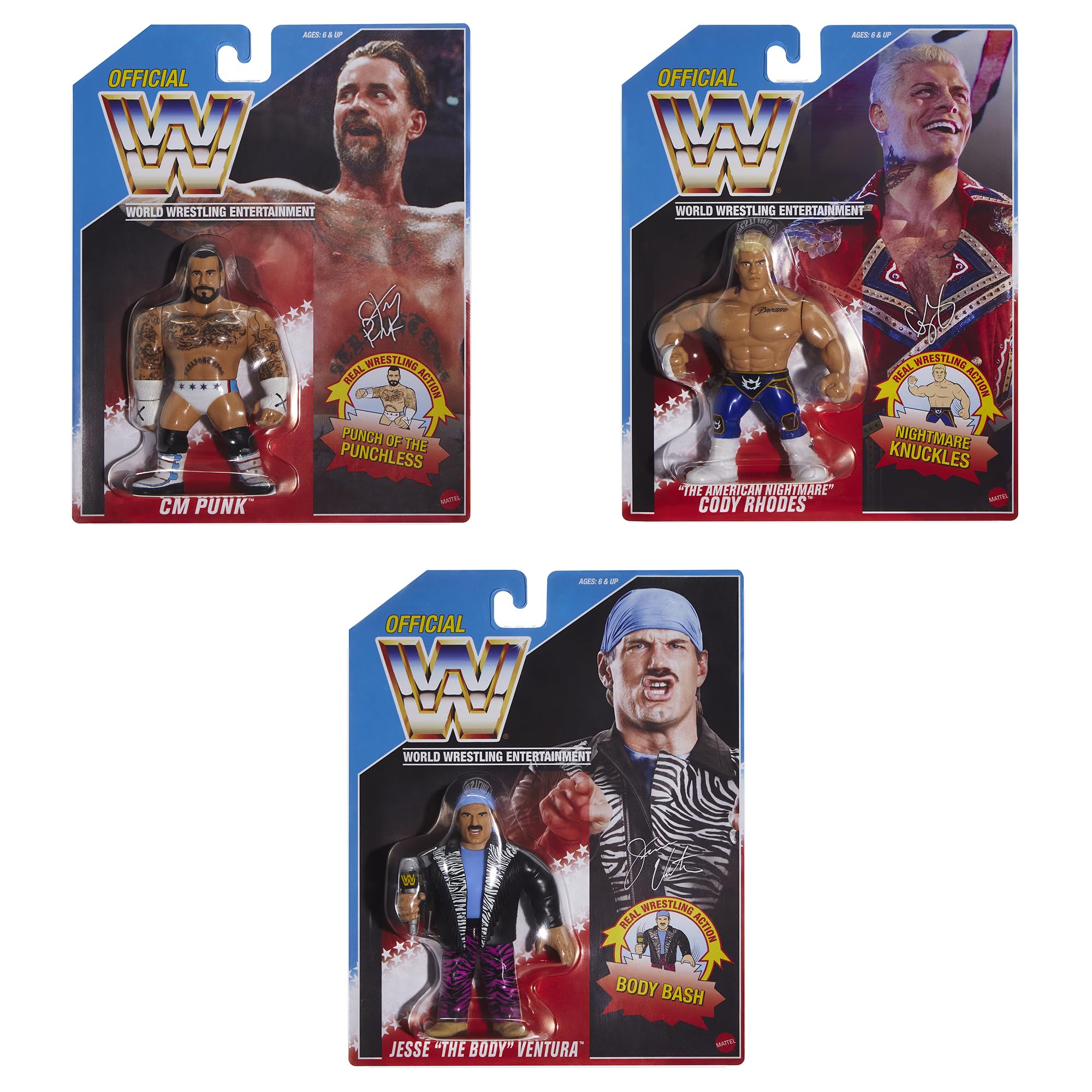Amazon.com: WWE 2026 Retros (Wave 1) Ringside Exclusive - Set of 3
