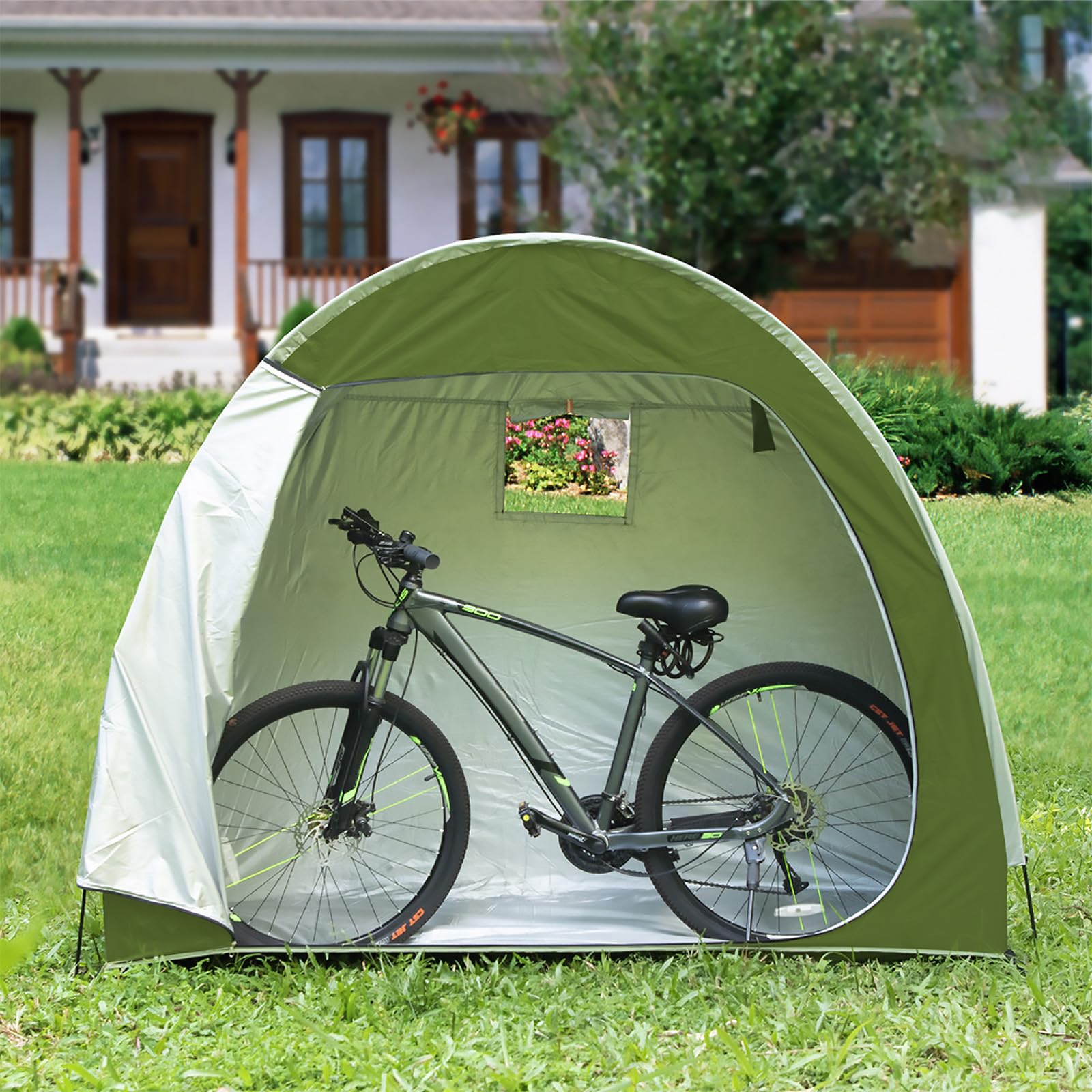 Box Biciclette TAZZOR Tenda Per Bicicletta, 195 X 80 X 163 Cm