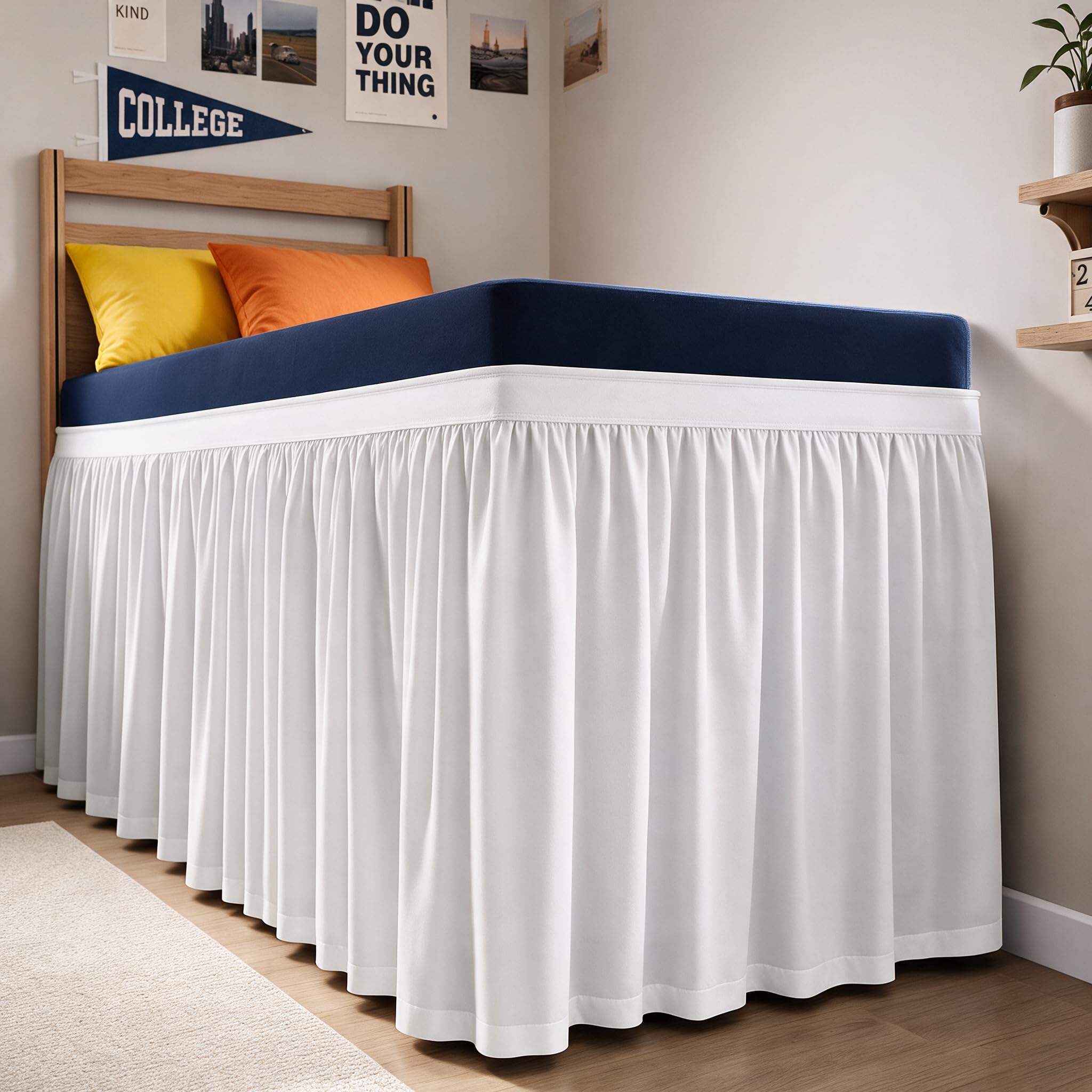 CGK Linens Dorm Room Bed Skirt Twin XL 40