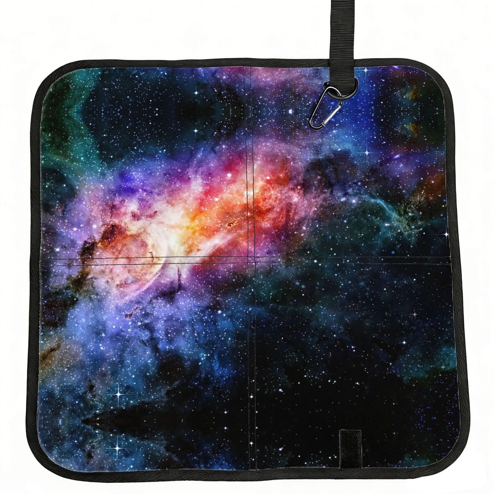 DIEzig Galaxy in The Universe Printed Compact Foldable Sitting Pad Oxford Base, Portable Cushion for Fishing Sports Events