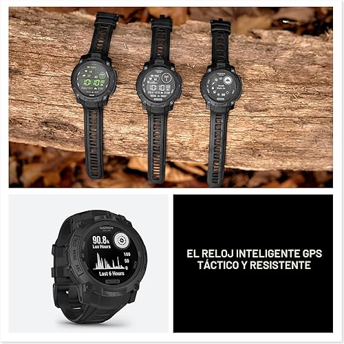 Miniatura 8 de Garmin Instinct 3 Tactical Edition, 1.772 in, pantalla con carga solar, resistente reloj inteligente GPS para exteriores