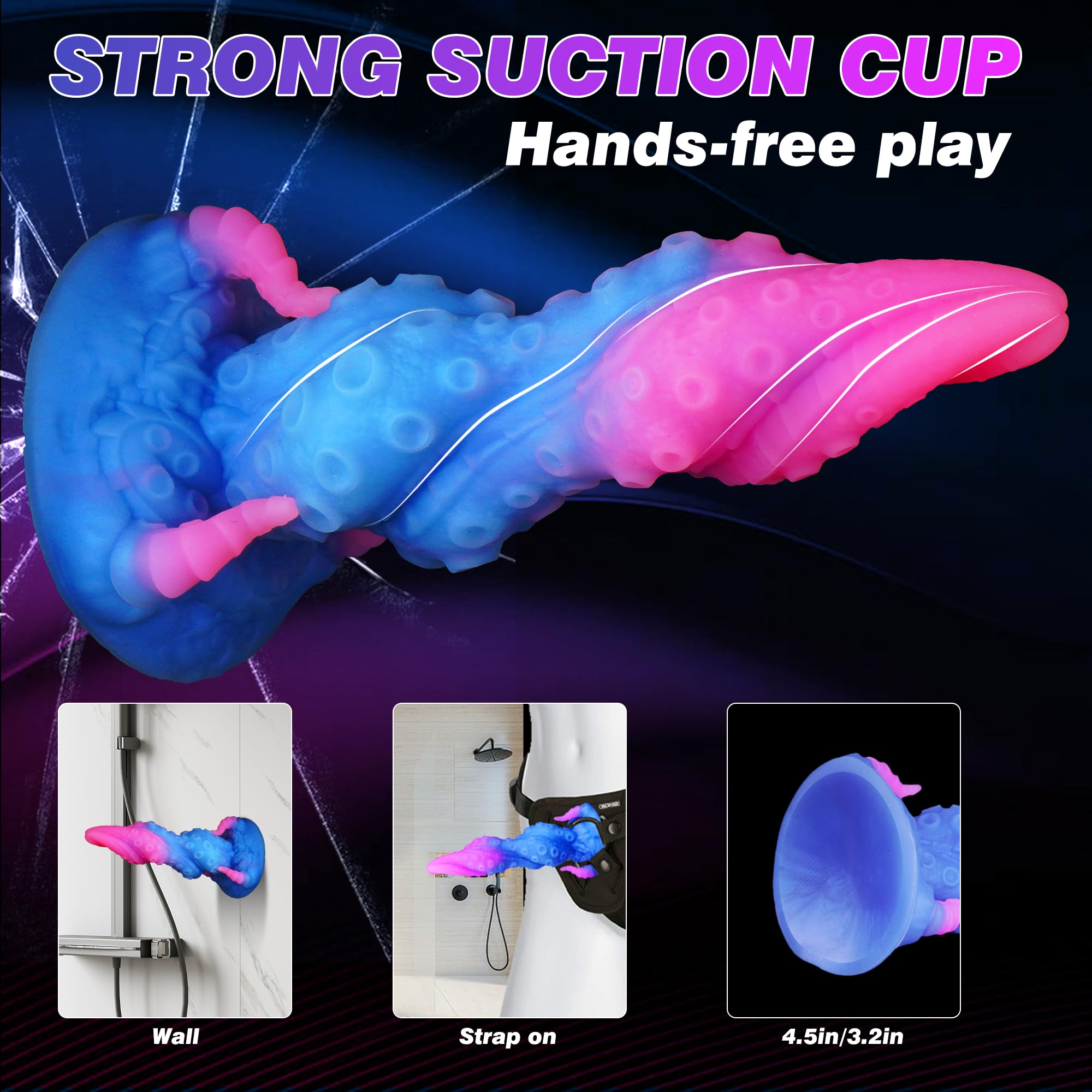 8" Knot Tentacle Dildo, Small Alien Knotted Dildo Monster Unicorn Horse Dragon Dog Dildos with Suction Cup for Hands-Free, Anal Toys for G-Spot Prostate, Adult Sex Toys for Women Men Gay Couples: Dragon Dildo Fantasy Dildo, 9.6in Monster Tentacle Dildo Horse Knot Dildo with Suction Cup, Huge Thick Dog Knotted Dildo for G-spot, Adult Sex Toys & Games, Sex Toys for Women, Male Sex Toys for Men