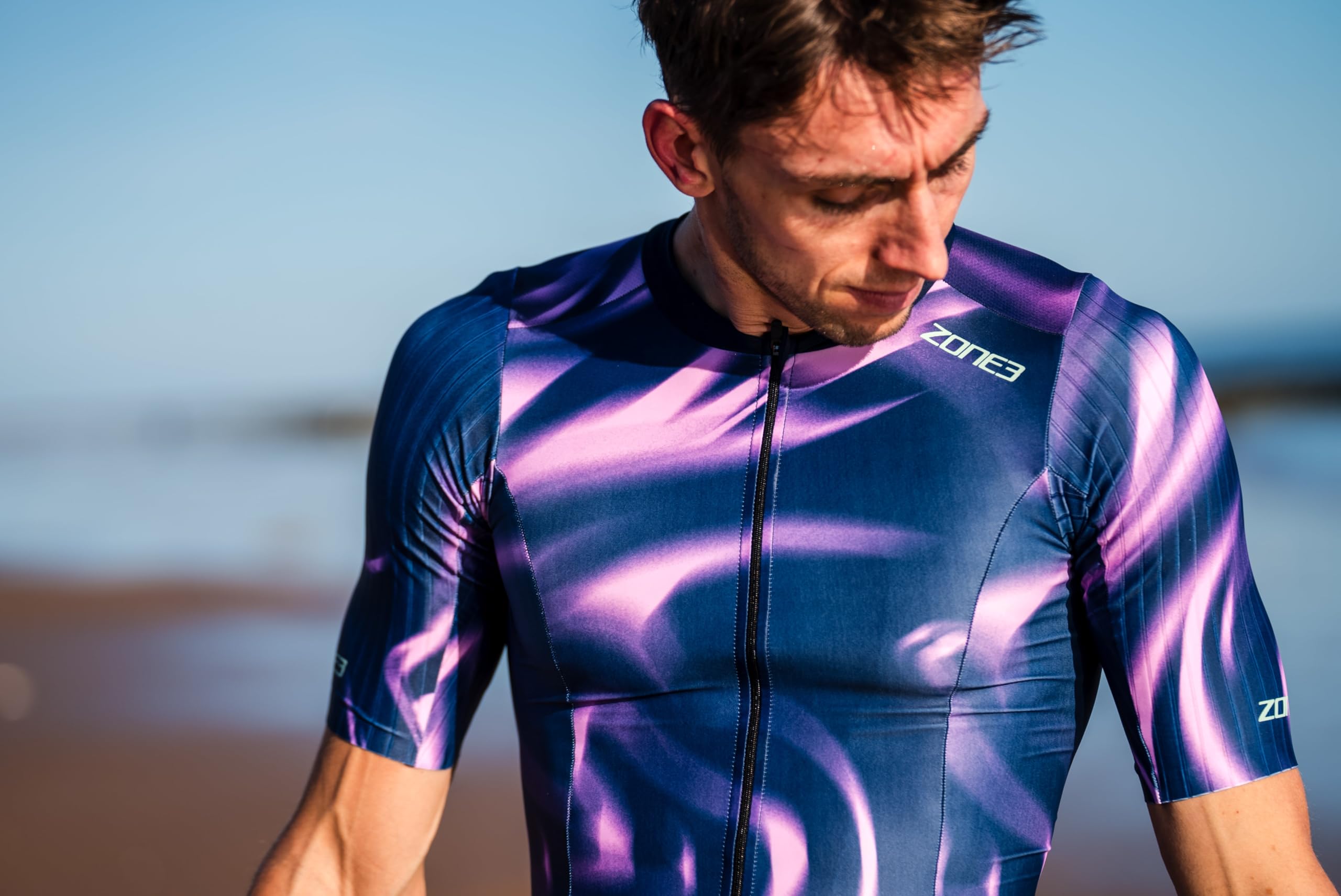 ZONE3 Herren Activate+ Kurzarm Tri Suit - Performance Einteiler für Triathlon Training & Rennen