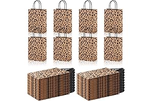 16 Pcs Leopard Print Goodies Bags