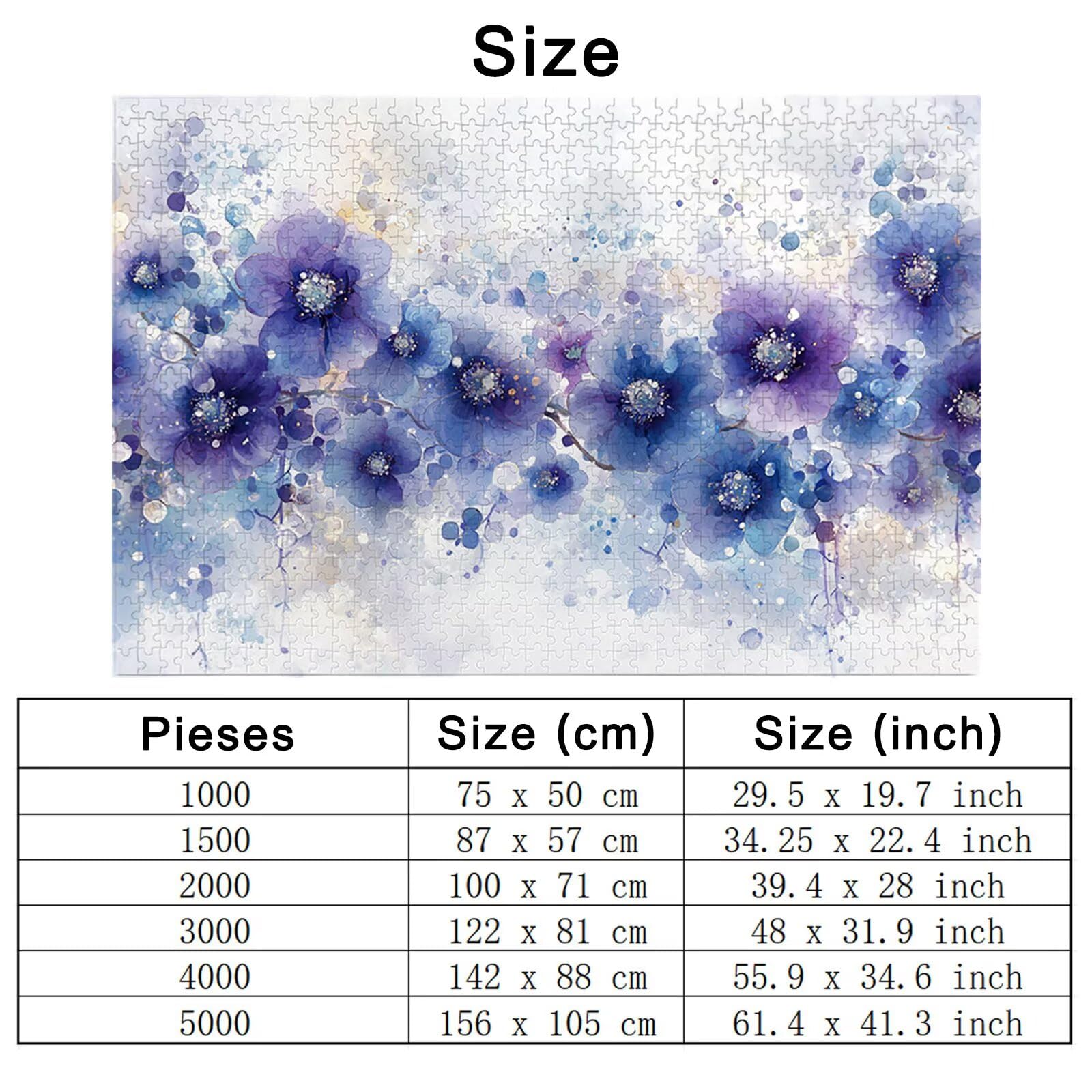 Puzzle 1500 sztuk kwiatów, abstrakcyjne drewniane puzzle dla dorosłych, puzzle z wykwintnym opakowaniem, rodzinne gry edukacyjne, puzzle do wystroju domu, prezent dla kobiet, prezent dla mężczyzn, H