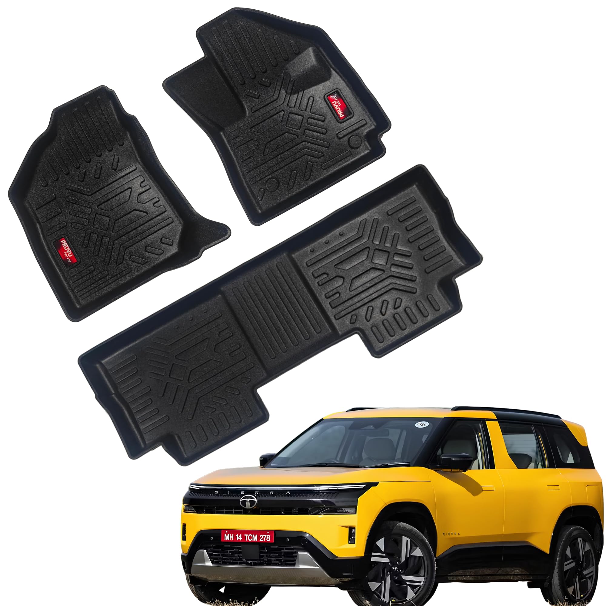 Custom Fit 3D Car Floor Mats for Tata Sierra Automatic 2025 Onwards | Full Coverage Premium Leatherette Foot Mats | Waterproof, Anti-Skid, Dustproof All Weather Interior Protection-image-34